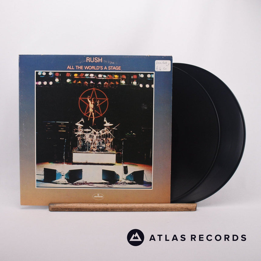Rush All The World's A Stage 2 x LP Vinyl Record - Front Cover & Record