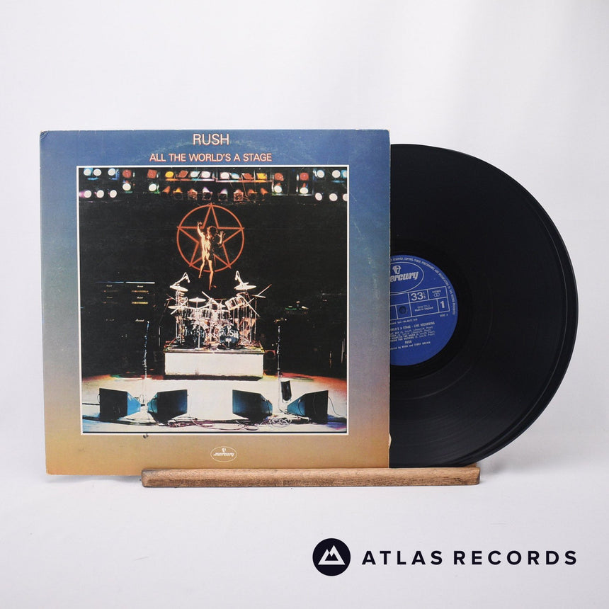 Rush All The World's A Stage 2 x LP Vinyl Record - Front Cover & Record