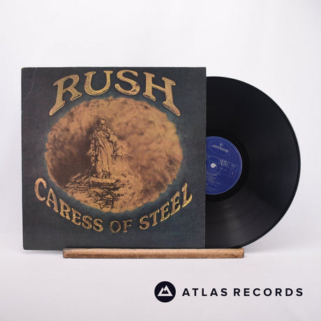 Rush Caress Of Steel LP Vinyl Record - Front Cover & Record