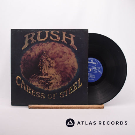Rush Caress Of Steel LP Vinyl Record - Front Cover & Record