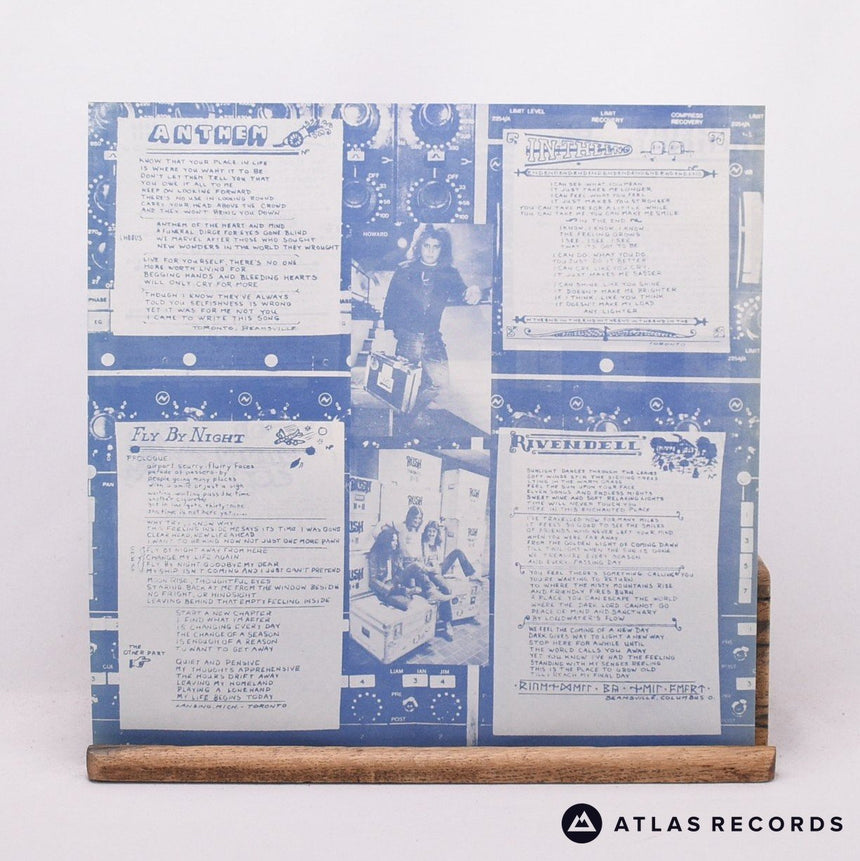 Rush - Fly By Night - Lyric Sheet LP Vinyl Record - EX/NM
