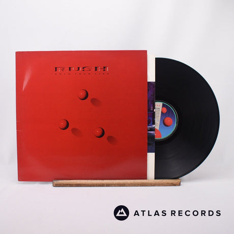 Rush Hold Your Fire LP Vinyl Record - Front Cover & Record