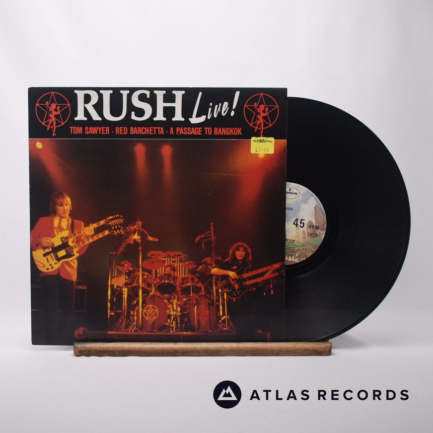 Rush Live! 12" Vinyl Record - Front Cover & Record