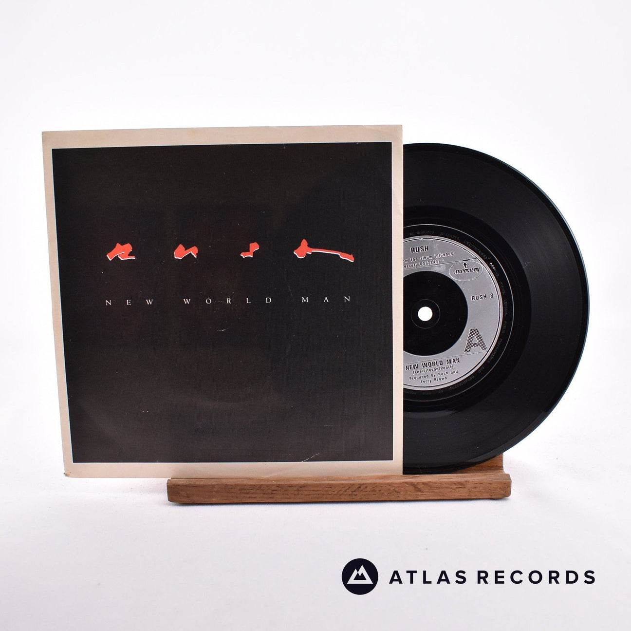 Rush New World Man 7" Vinyl Record - Front Cover & Record