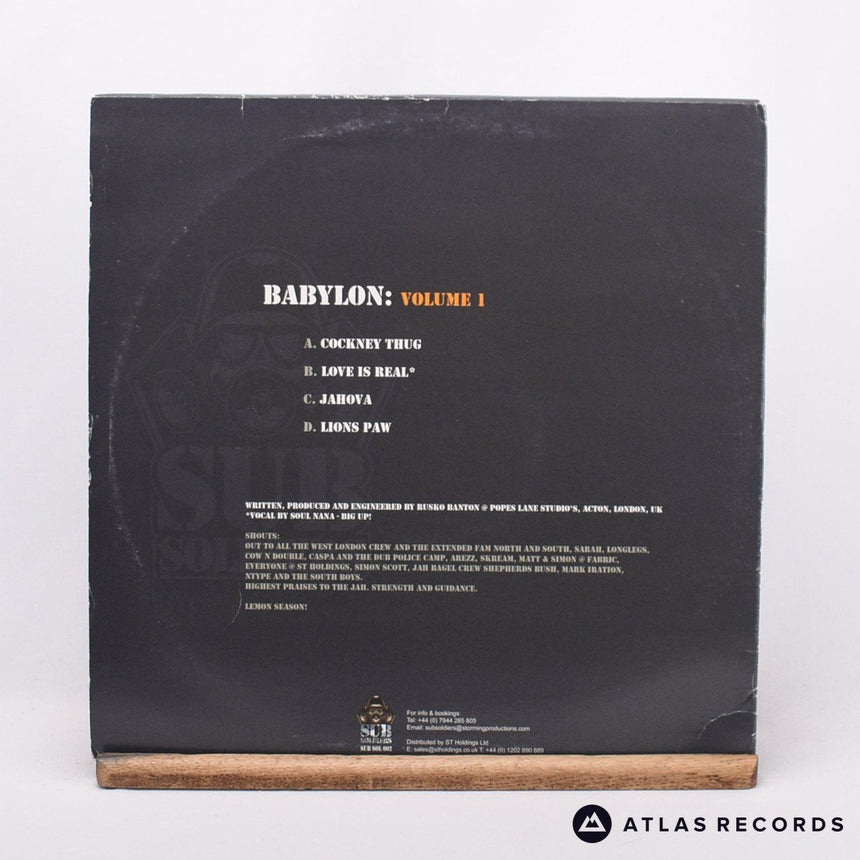 Rusko - Babylon: Volume 1 - 2 x 12" Vinyl Record - VG+/VG+