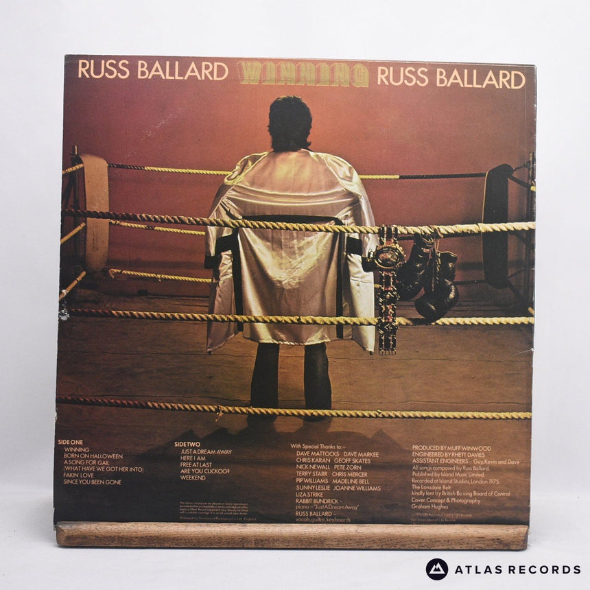 Russ Ballard - Winning - Textured Sleeve LP Vinyl Record - VG+/EX