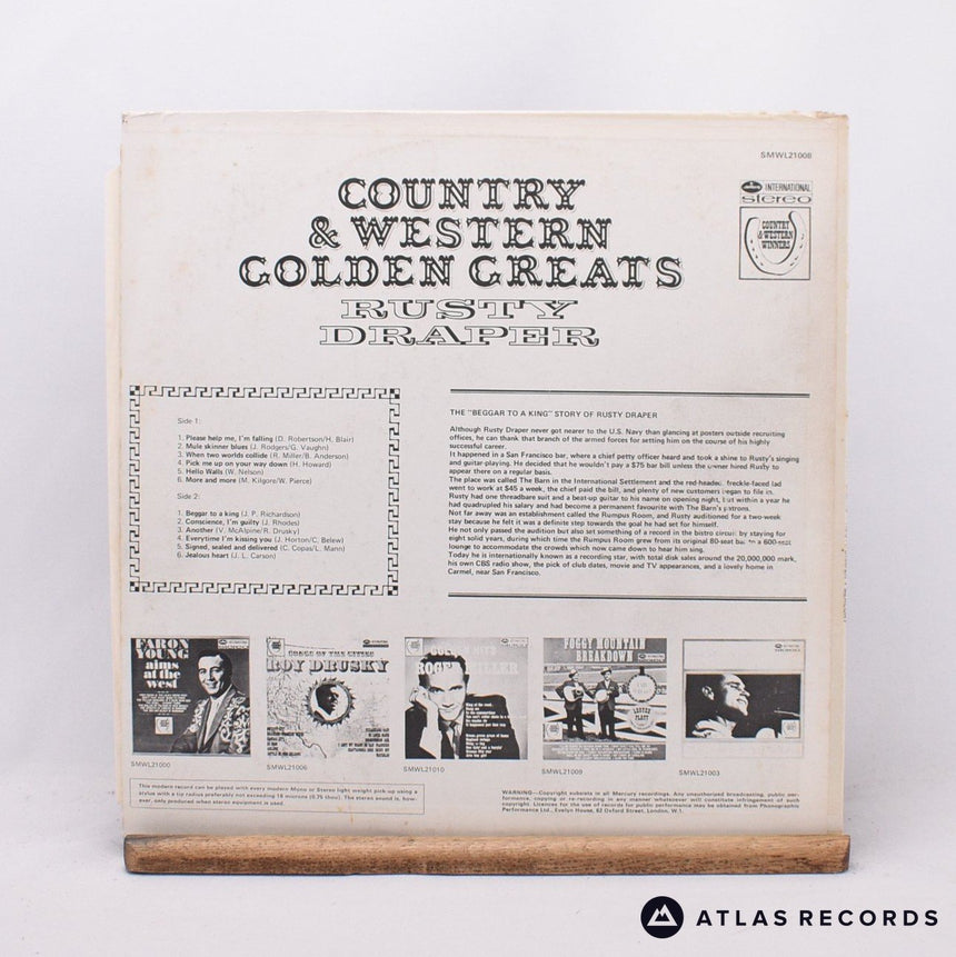 Rusty Draper - Country & Western Golden Greats - LP Vinyl Record - VG+/EX