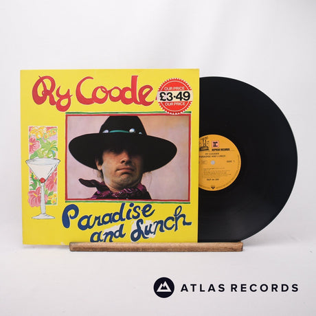 Ry Cooder Paradise And Lunch LP Vinyl Record - Front Cover & Record