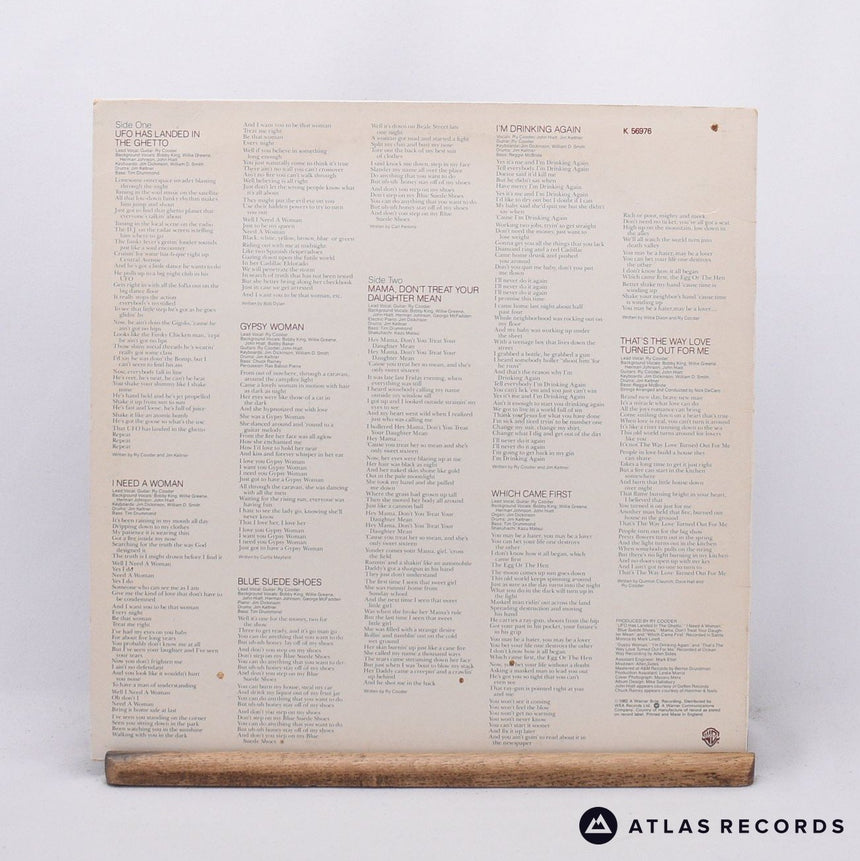 Ry Cooder - The Slide Area - Strawberry LP Vinyl Record - VG+/VG+