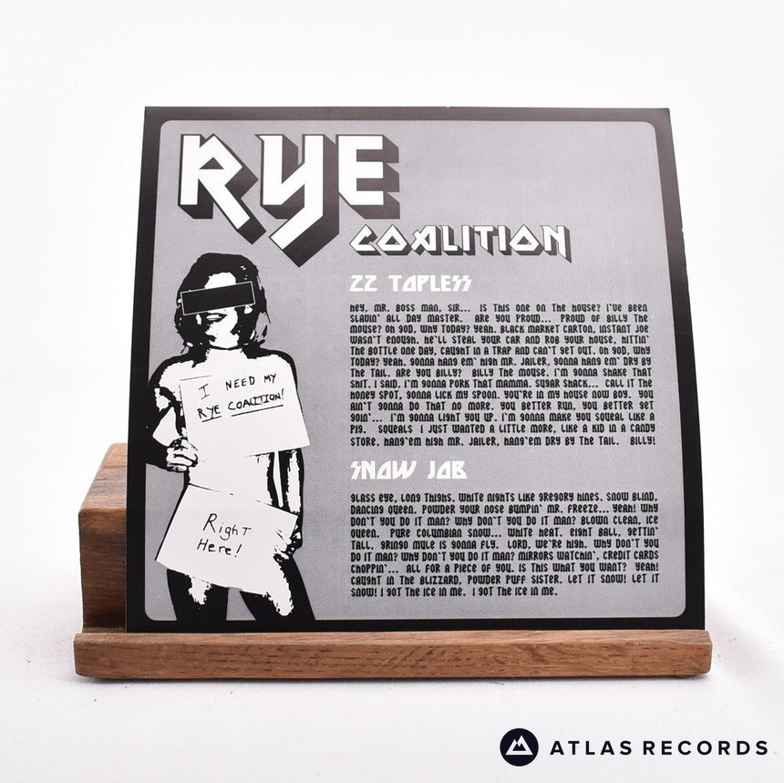 Rye Coalition - ZZ Topless - White 7" Vinyl Record - NM/NM