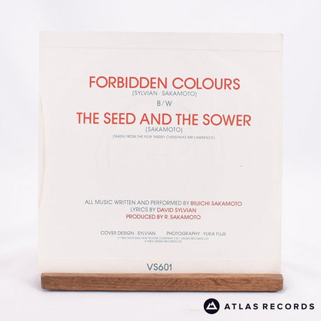 Ryuichi Sakamoto & David Sylvian - Forbidden Colours - 7" Vinyl Record - VG+/EX