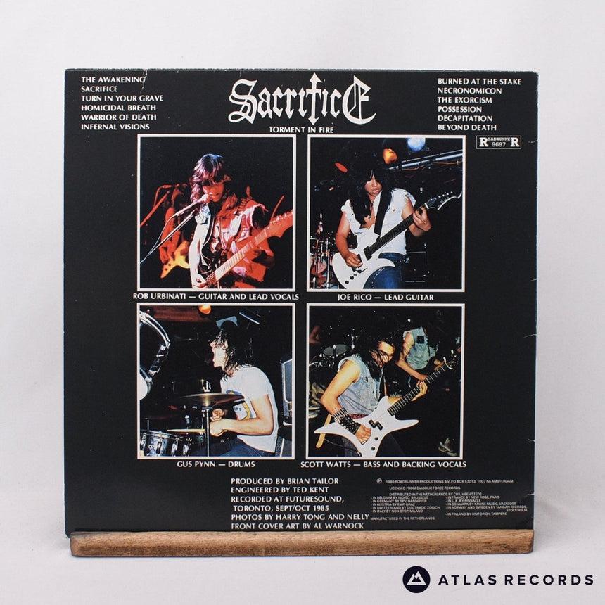 Sacrifice - Torment In Fire - Misprint LP Vinyl Record - VG+/VG+