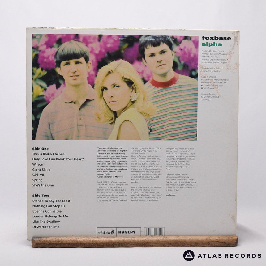 Saint Etienne - Foxbase Alpha - A1 B1 LP Vinyl Record - VG+/VG+