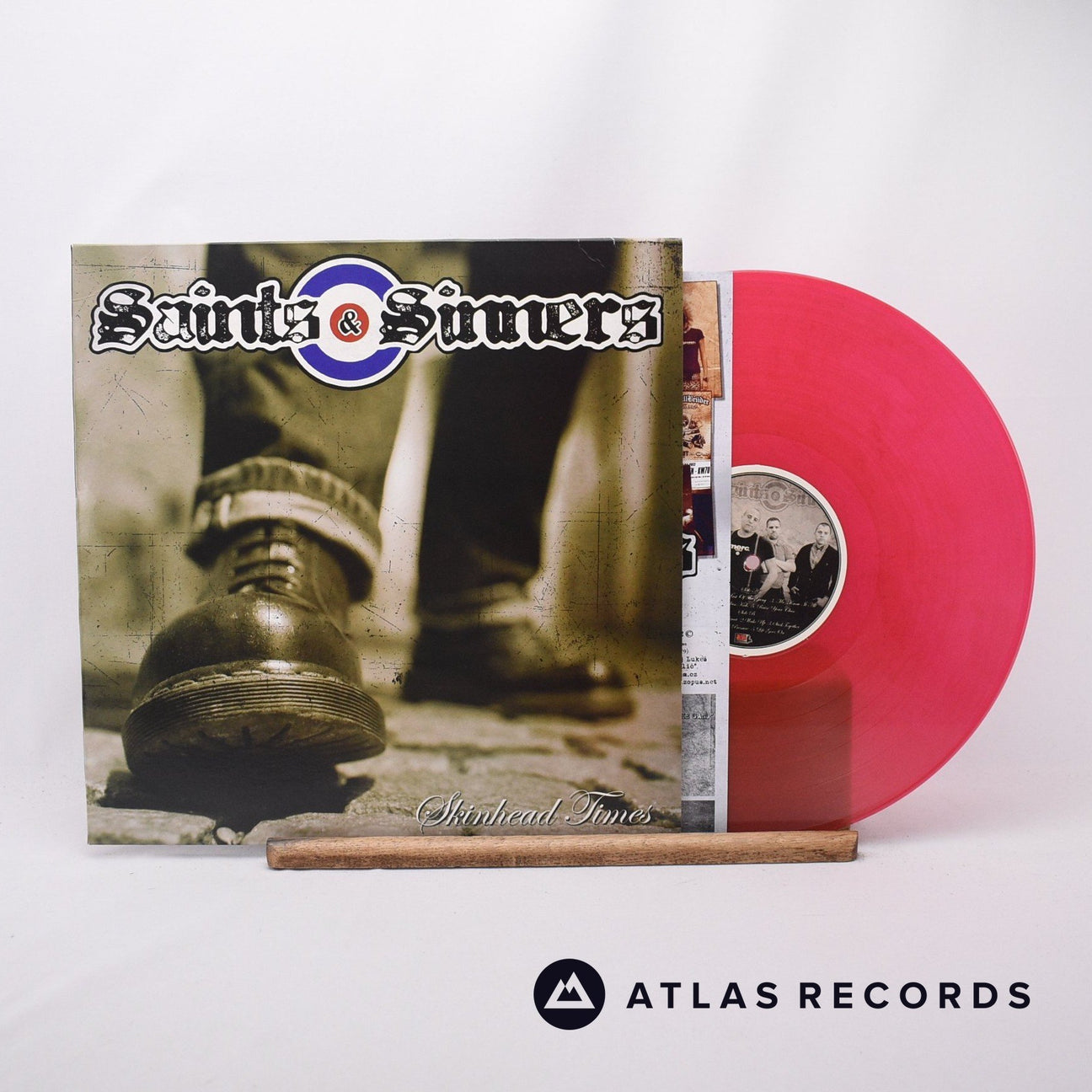 Saints & Sinners Skinhead Times LP Vinyl Record - Front Cover & Record
