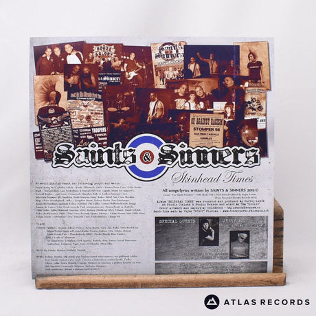 Saints & Sinners - Skinhead Times - Red Repress Insert LP Vinyl Record - NM/NM