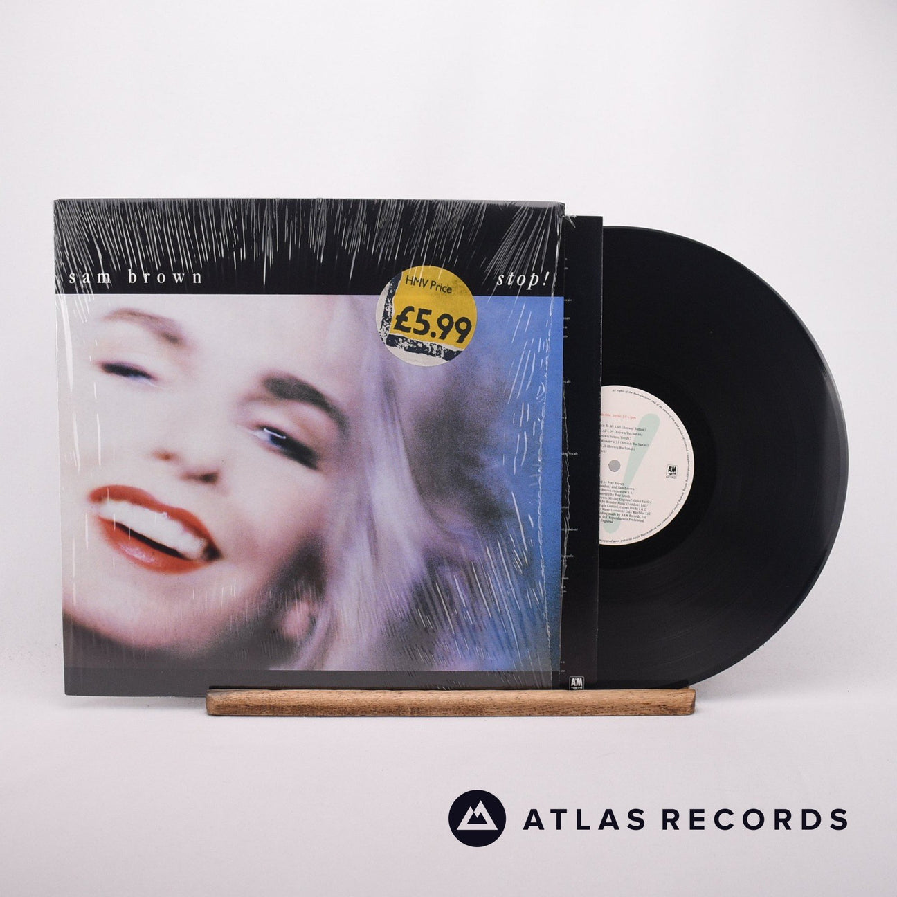 Sam Brown Stop! LP Vinyl Record - Front Cover & Record