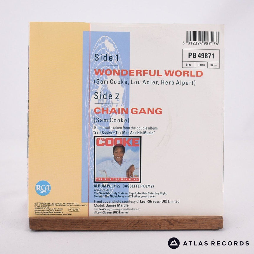 Sam Cooke - Wonderful World - 7" Vinyl Record - EX/EX