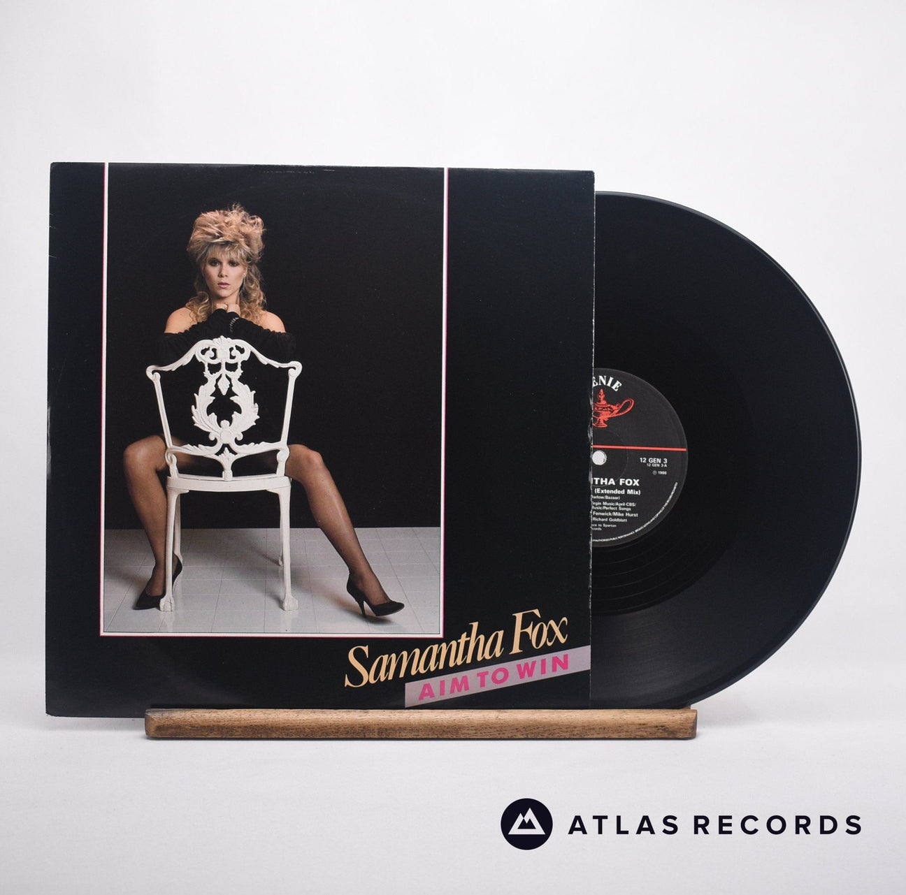 Samantha Fox Aim To Win 12" Vinyl Record - Front Cover & Record