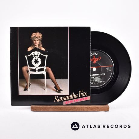 Samantha Fox Aim To Win 7" Vinyl Record - Front Cover & Record