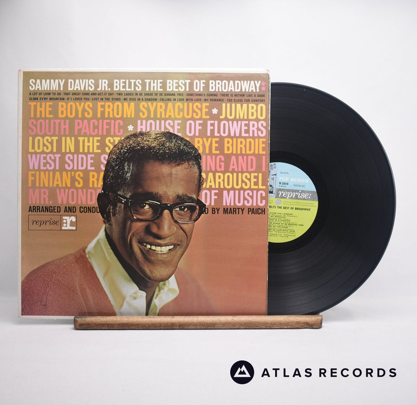 Sammy Davis Jr. Sammy Davis Jr. Belts The Best Of Broadway LP Vinyl Record - Front Cover & Record