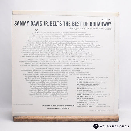 Sammy Davis Jr. - Sammy Davis Jr. Belts The Best Of Broadway - LP Vinyl Record