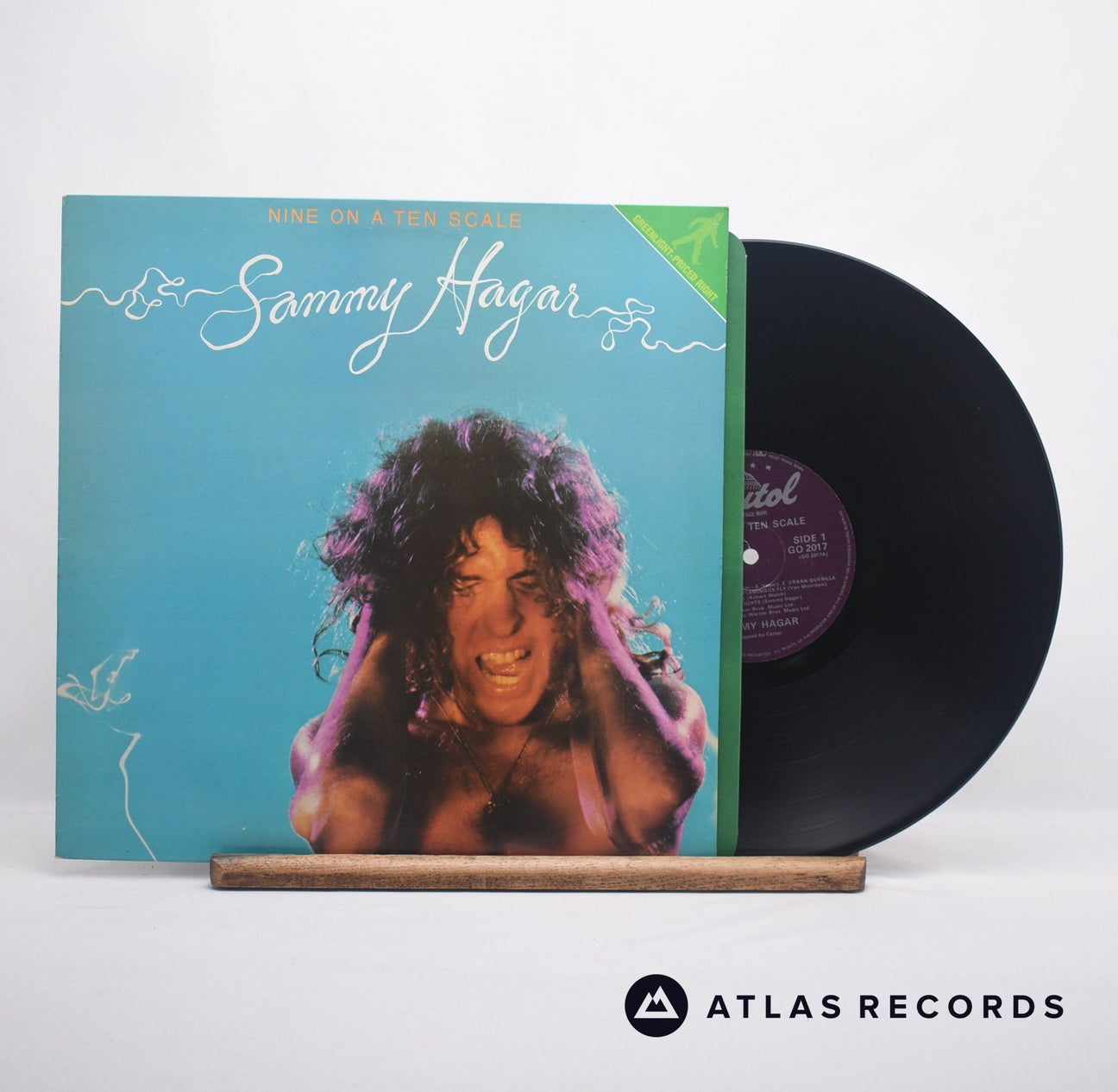 Sammy Hagar Nine On A Ten Scale LP Vinyl Record - Front Cover & Record