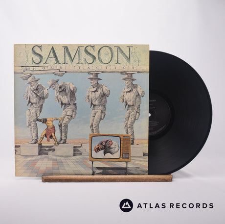 Samson Shock Tactics LP Vinyl Record - Front Cover & Record