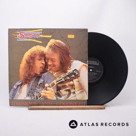 Samson Thank You And Goodnight...  Live LP Vinyl Record - Front Cover & Record
