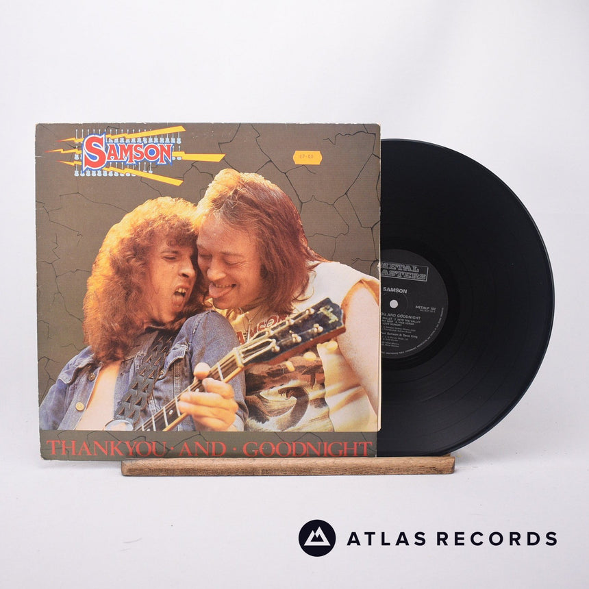 Samson Thank You And Goodnight...  Live LP Vinyl Record - Front Cover & Record