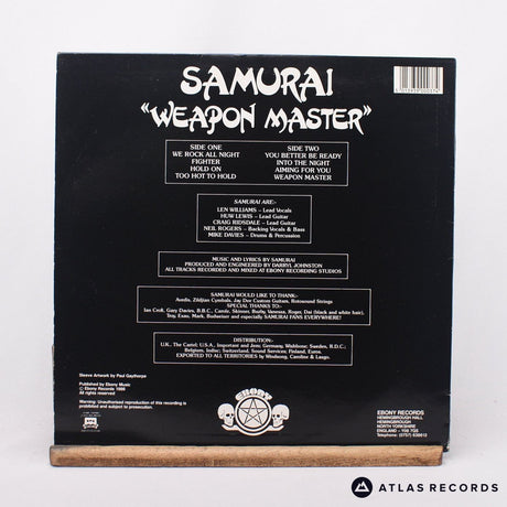 Samurai - Weapon Master - Townhouse LP Vinyl Record - EX/EX