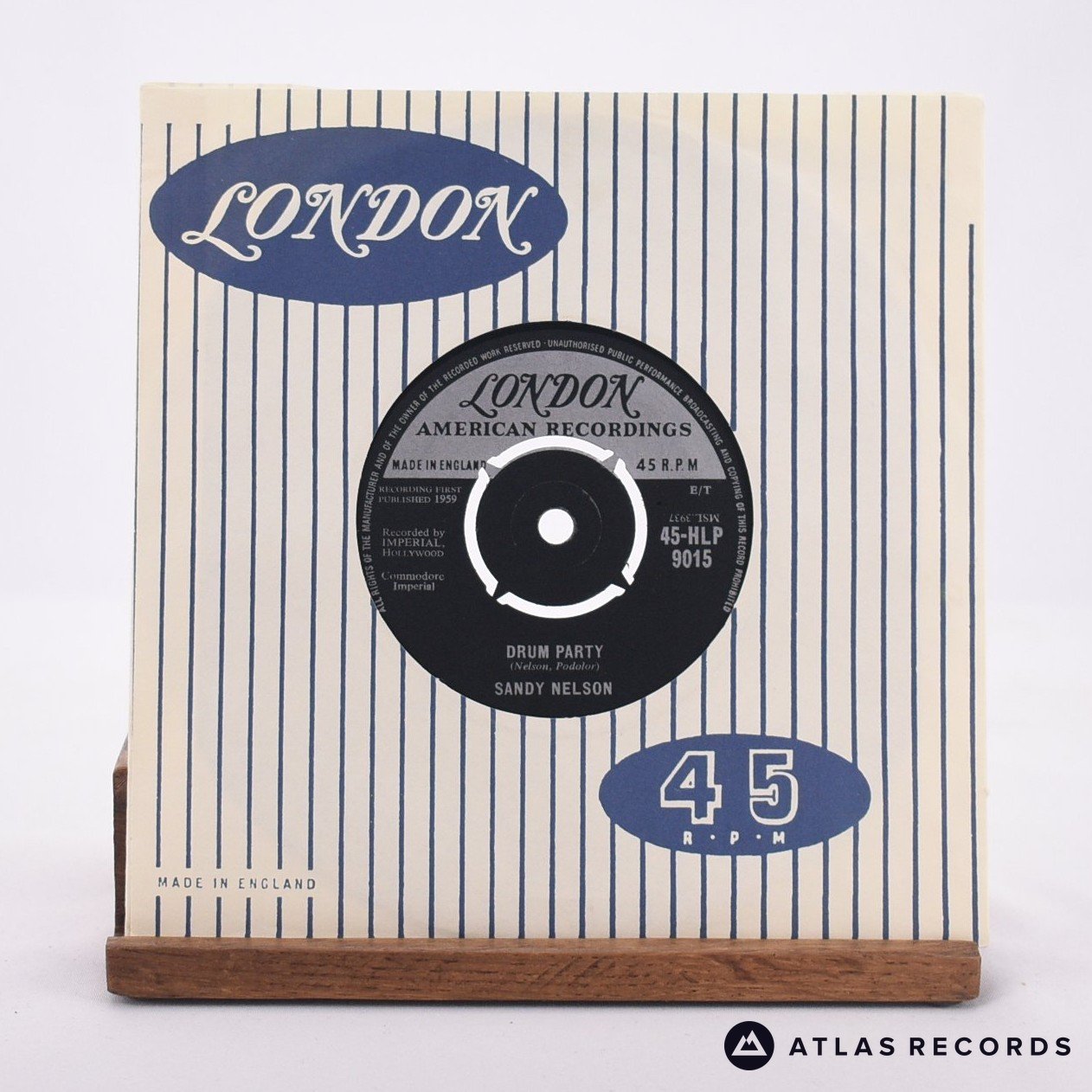 Sandy Nelson Drum Party 7" Vinyl Record - In Sleeve