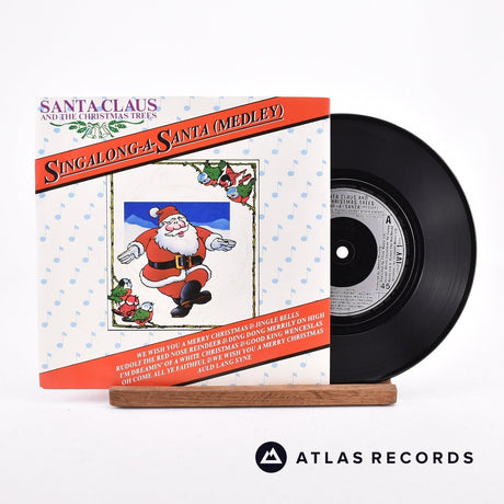 Santa Claus And The Christmas Trees Singalong-A-Santa 7" Vinyl Record - Front Cover & Record