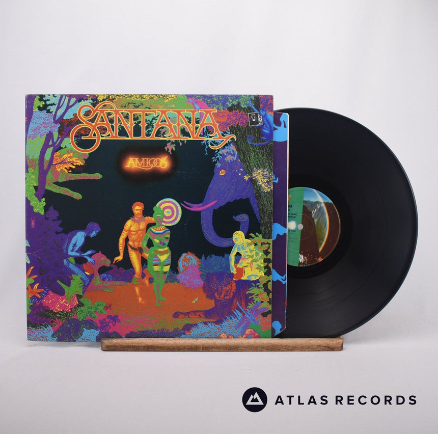 Santana Amigos LP Vinyl Record - Front Cover & Record