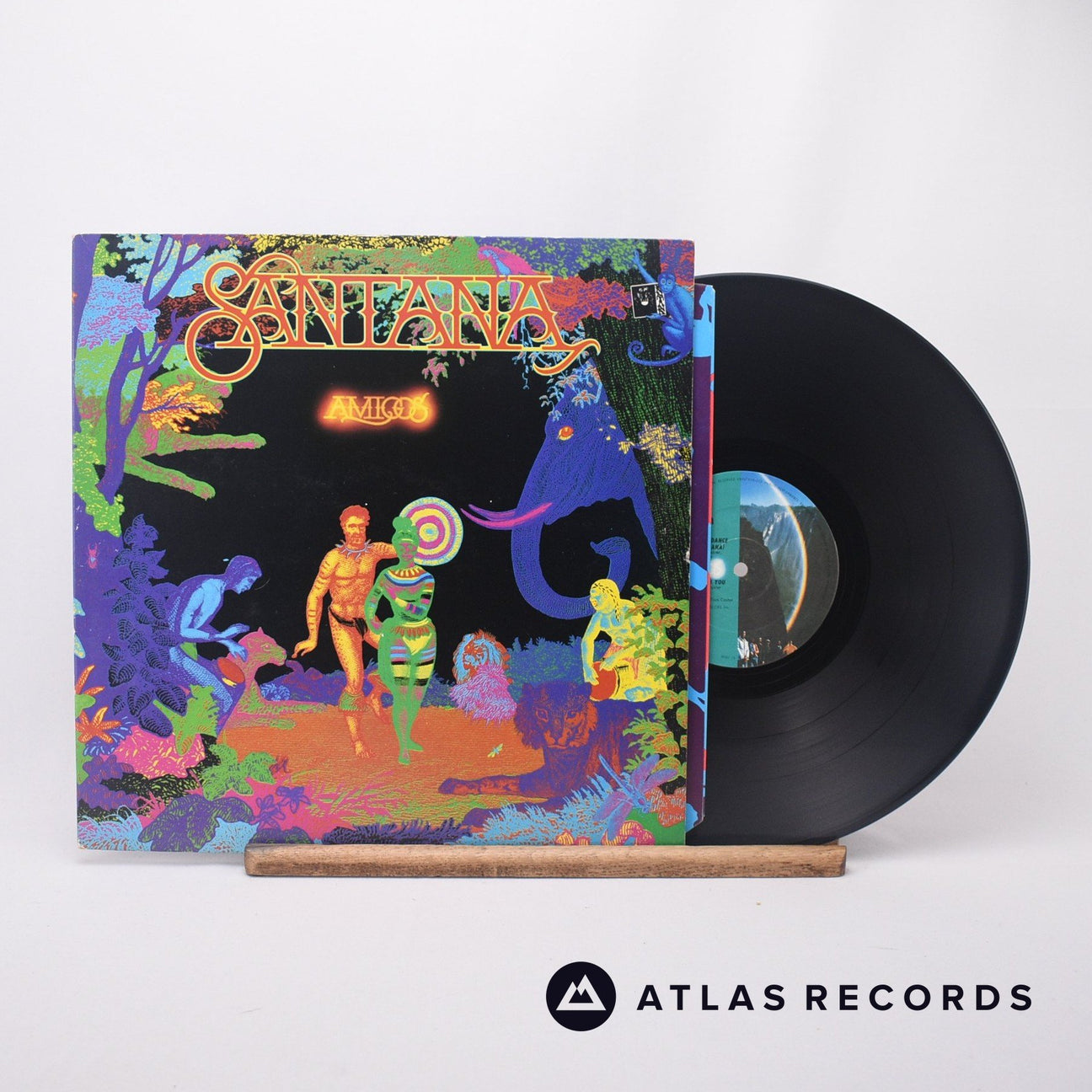 Santana Amigos LP Vinyl Record - Front Cover & Record
