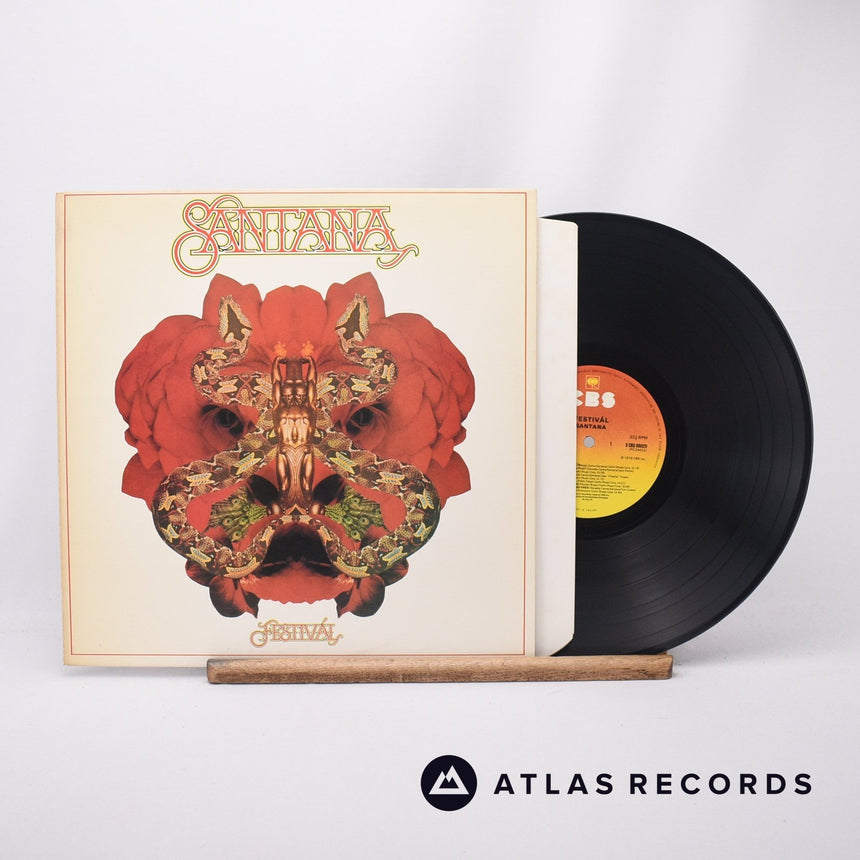 Santana Festivál LP Vinyl Record - Front Cover & Record