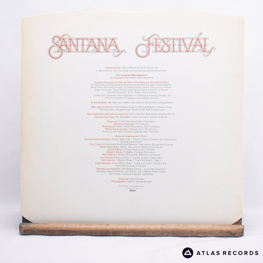 Santana - Festivál - LP Vinyl Record - EX/NM