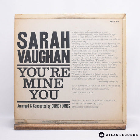 Sarah Vaughan - You're Mine You - LP Vinyl Record - VG+/VG+