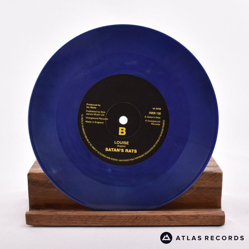 Satan's Rats - You Make Me Sick - Blue Mottled 7" Vinyl Record - EX/NM