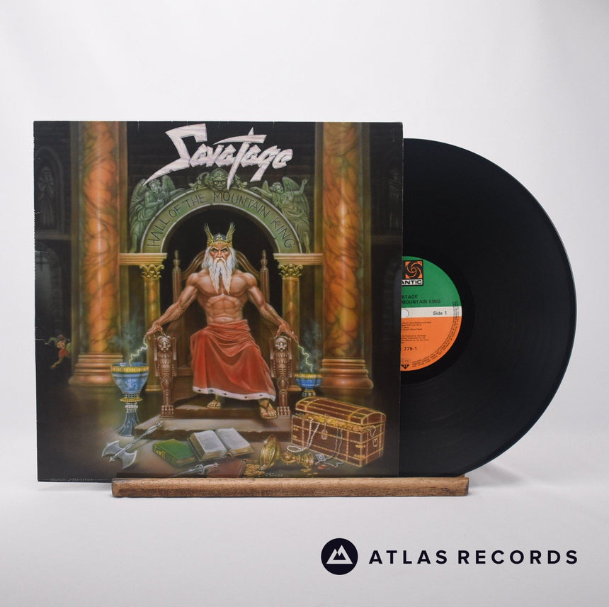 Savatage Hall Of The Mountain King LP Vinyl Record - Front Cover & Record