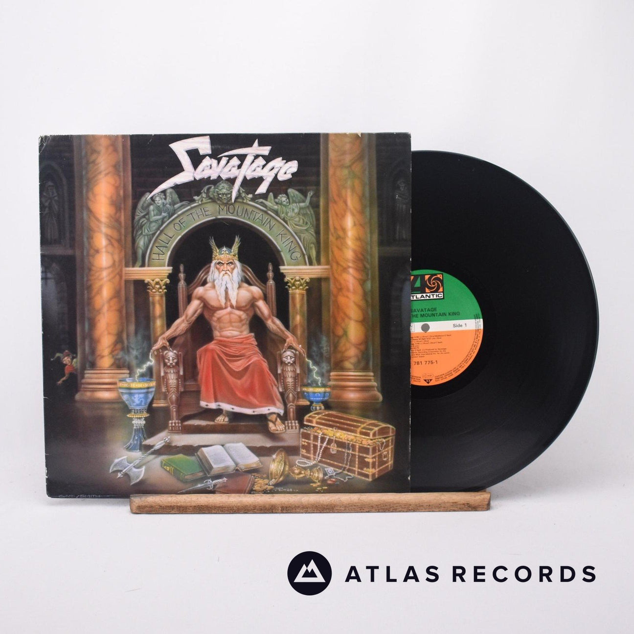 Savatage Hall Of The Mountain King LP Vinyl Record - Front Cover & Record