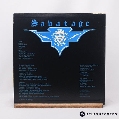 Savatage - Sirens - -A -Z LP Vinyl Record - VG+/EX