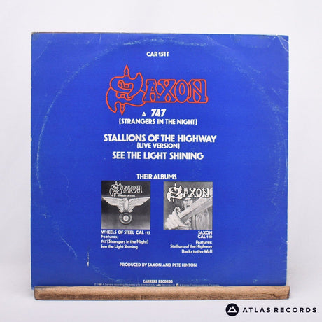 Saxon - 747 (Strangers In The Night) - 12" Vinyl Record - VG+/VG+