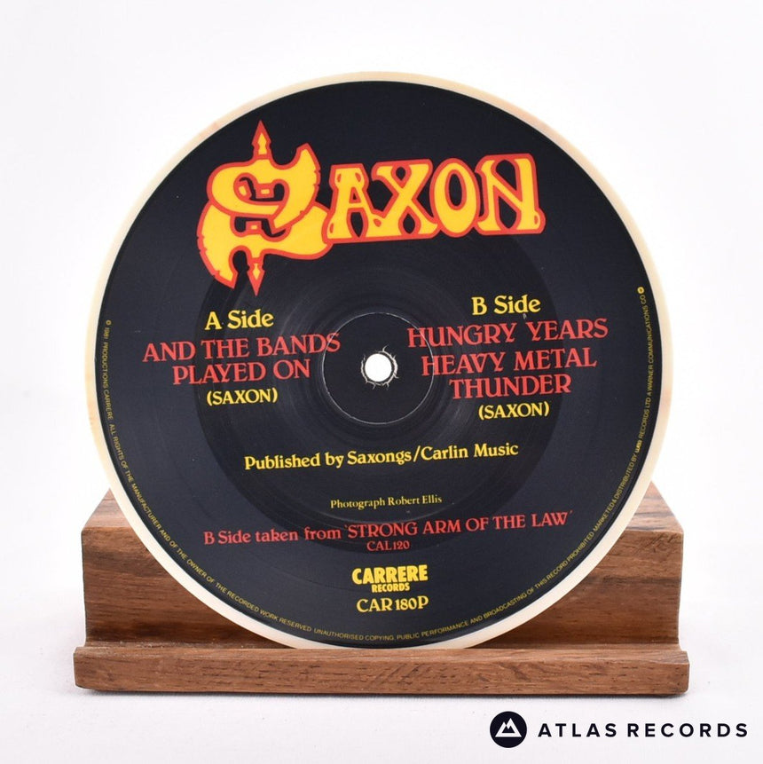 Saxon - And The Bands Played On - Picture Disc 7" Vinyl Record - EX