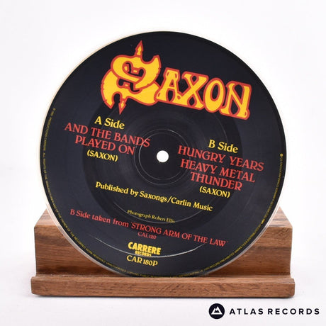Saxon - And The Bands Played On - Picture Disc 7" Vinyl Record - EX