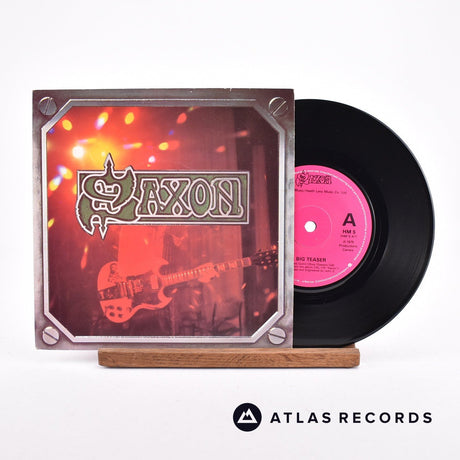 Saxon Big Teaser 7" Vinyl Record - Front Cover & Record