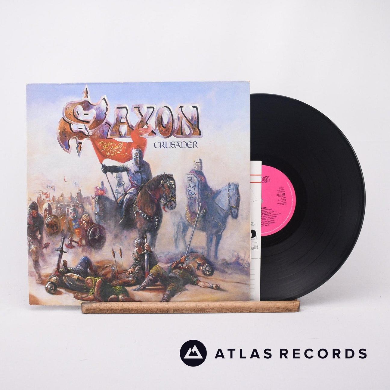 Saxon Crusader LP Vinyl Record - Front Cover & Record