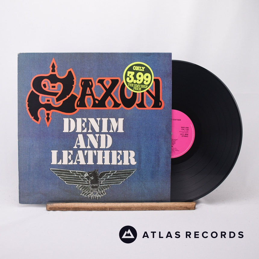 Saxon - Denim And Leather - LP Vinyl Record - VG+/EX