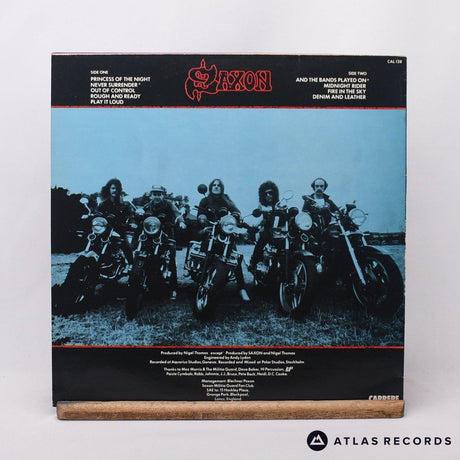 Saxon - Denim And Leather - Insert LP Vinyl Record - EX/EX