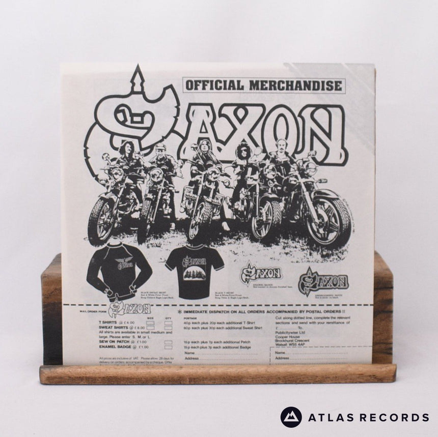 Saxon - Denim And Leather - Insert LP Vinyl Record - EX/EX