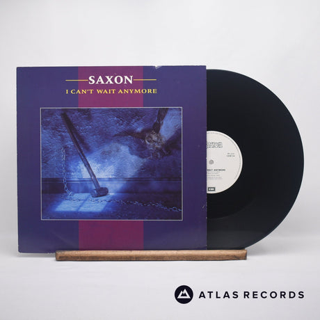 Saxon I Can't Wait Anymore 12" Vinyl Record - Front Cover & Record